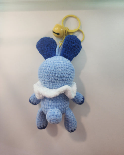 Blue Bunny Keychain