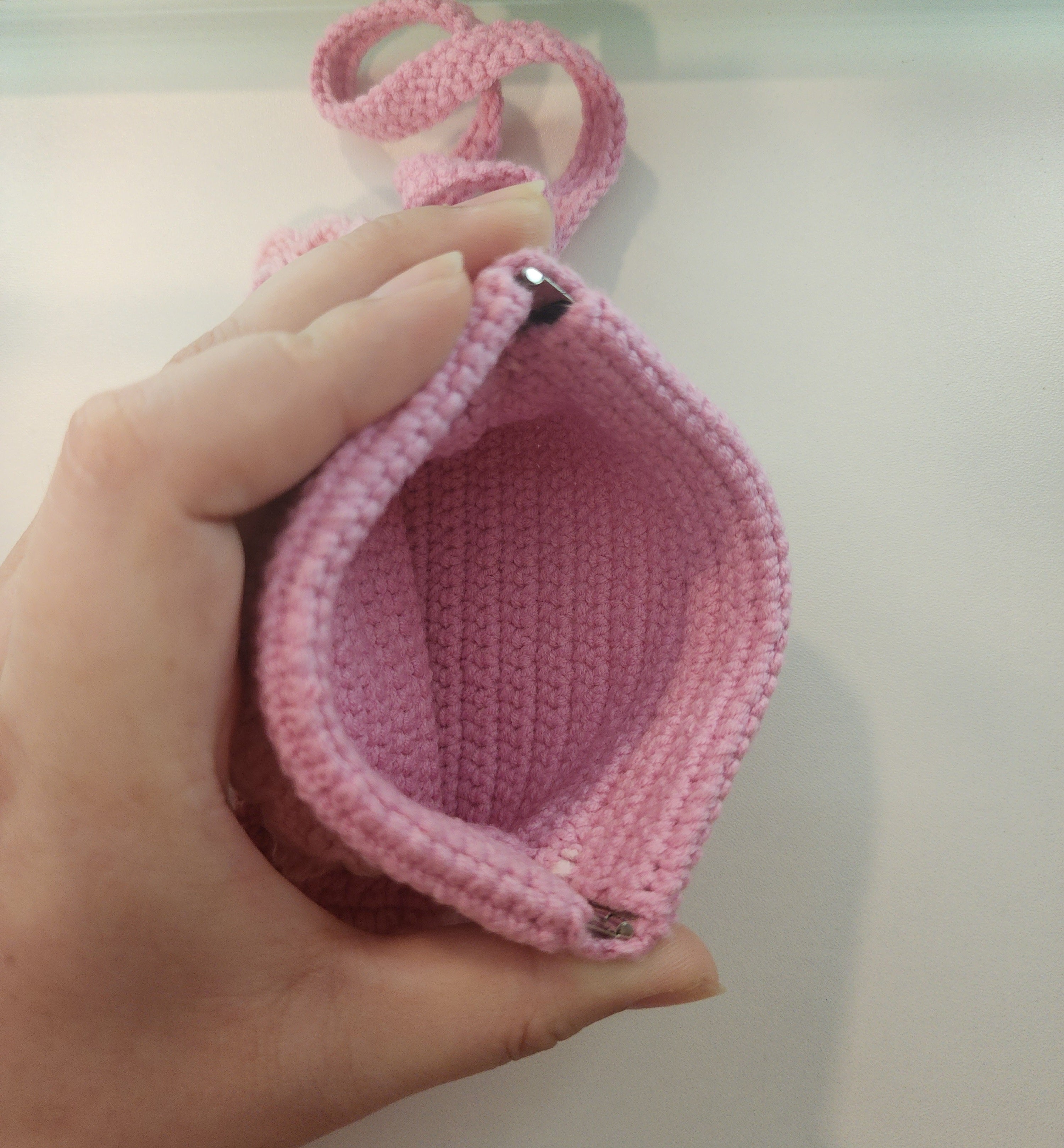 Pink Bow Hinges Coin Pouch