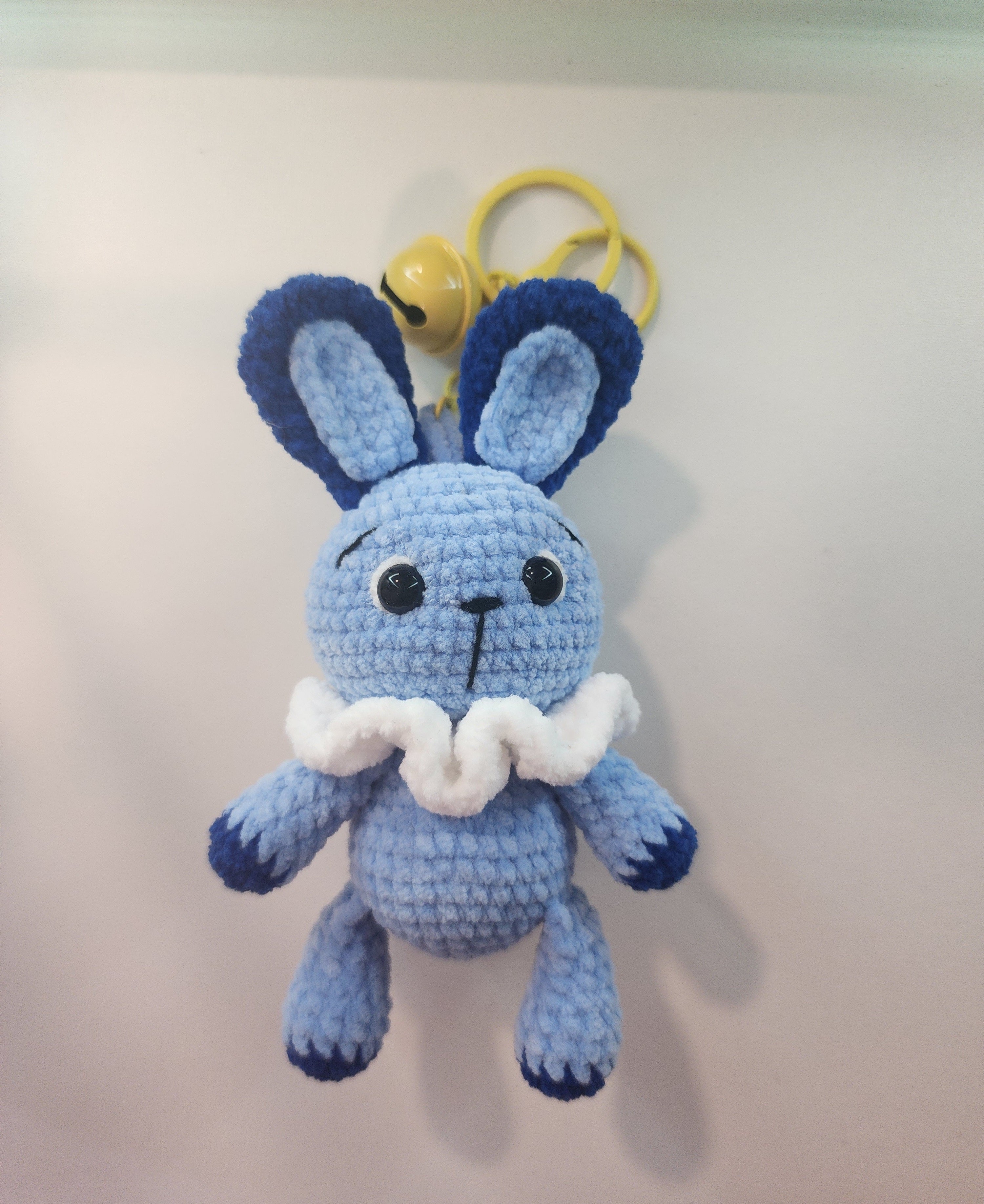 Blue Bunny Keychain