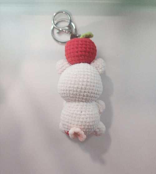 Apple Piggy Keychain