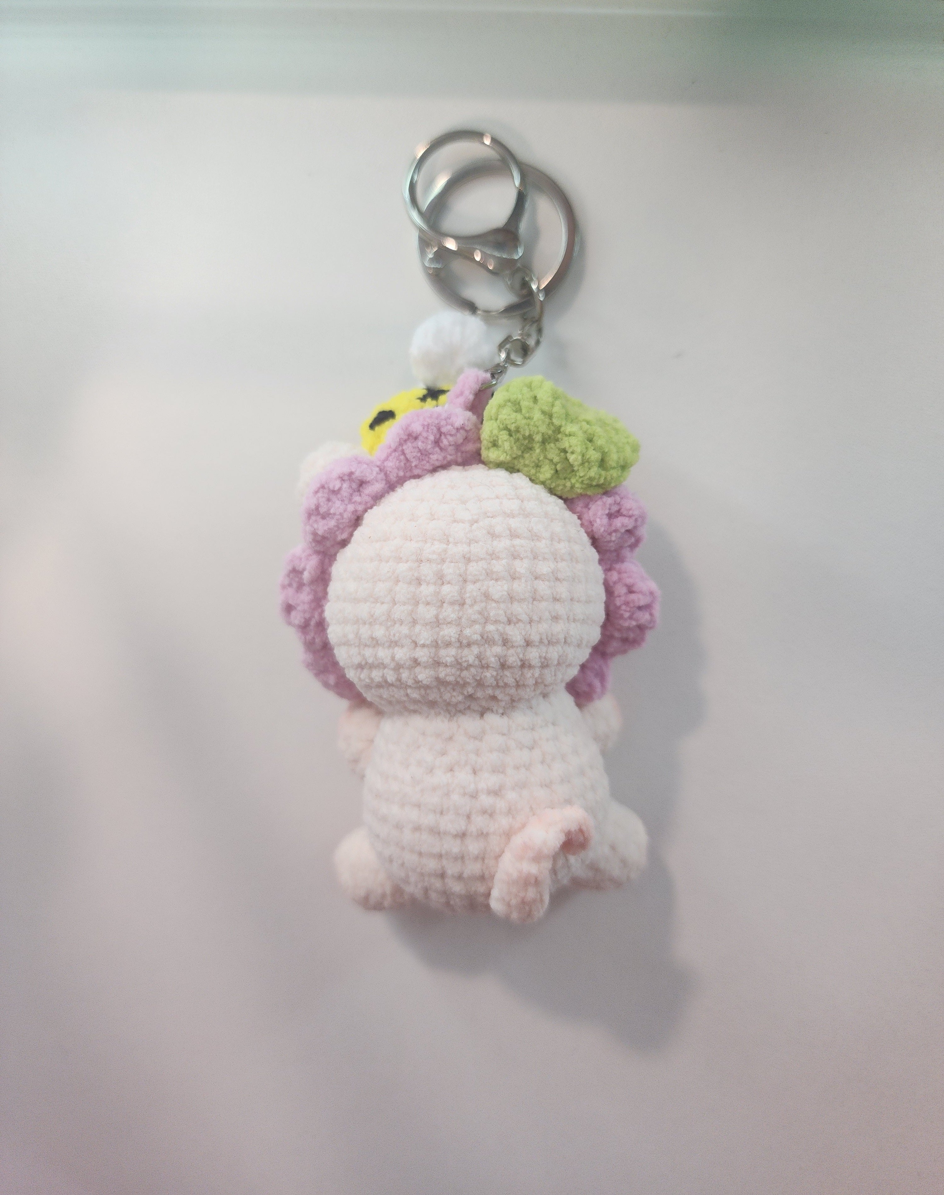 Flower Bee Piggy Keychain