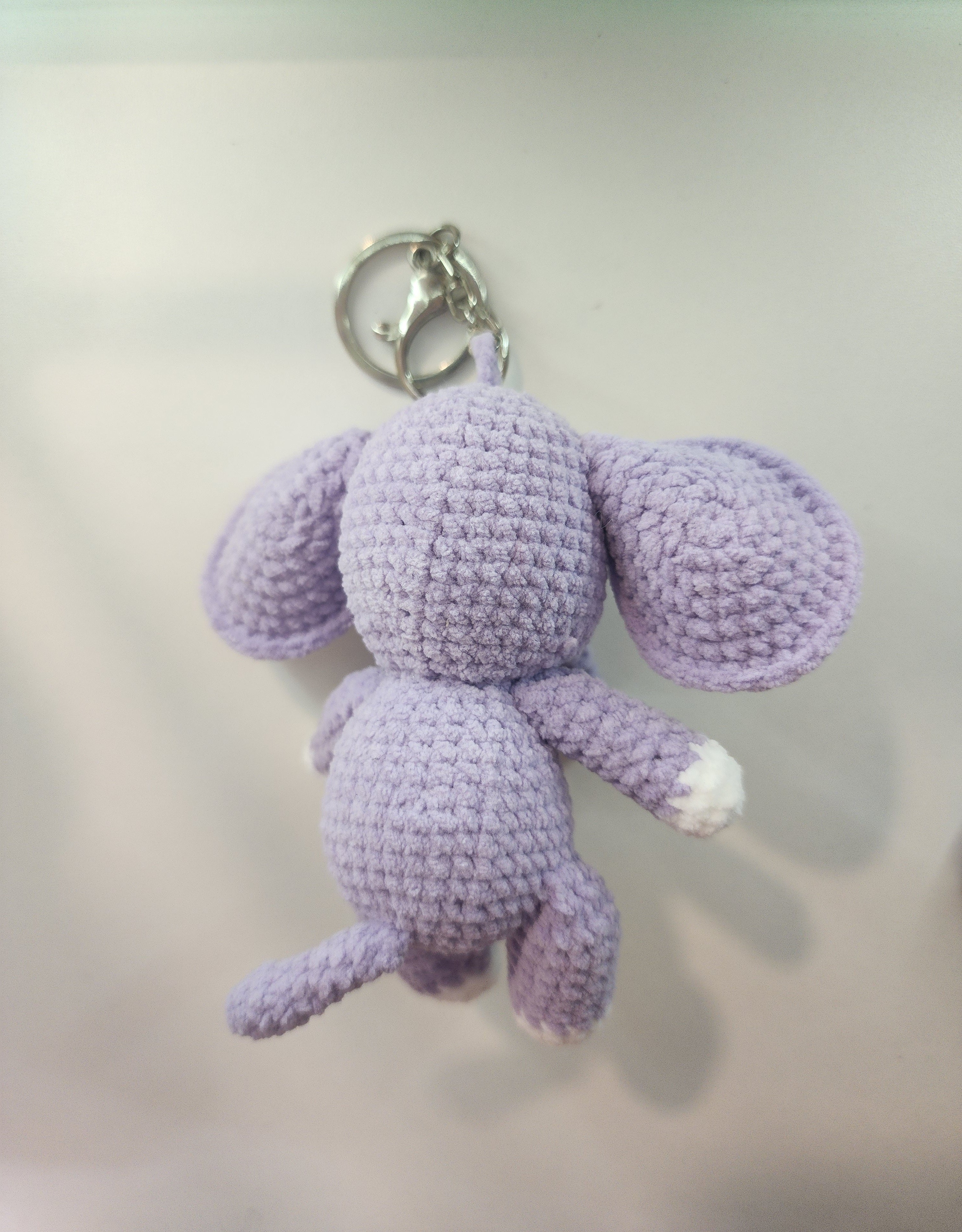 Purple Elephant Keychain