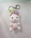 Piggy Fruit On Head Keychain