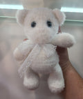 White Fuzzy Bear Small Plushies