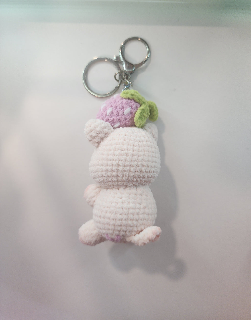 Piggy Fruit On Head Keychain