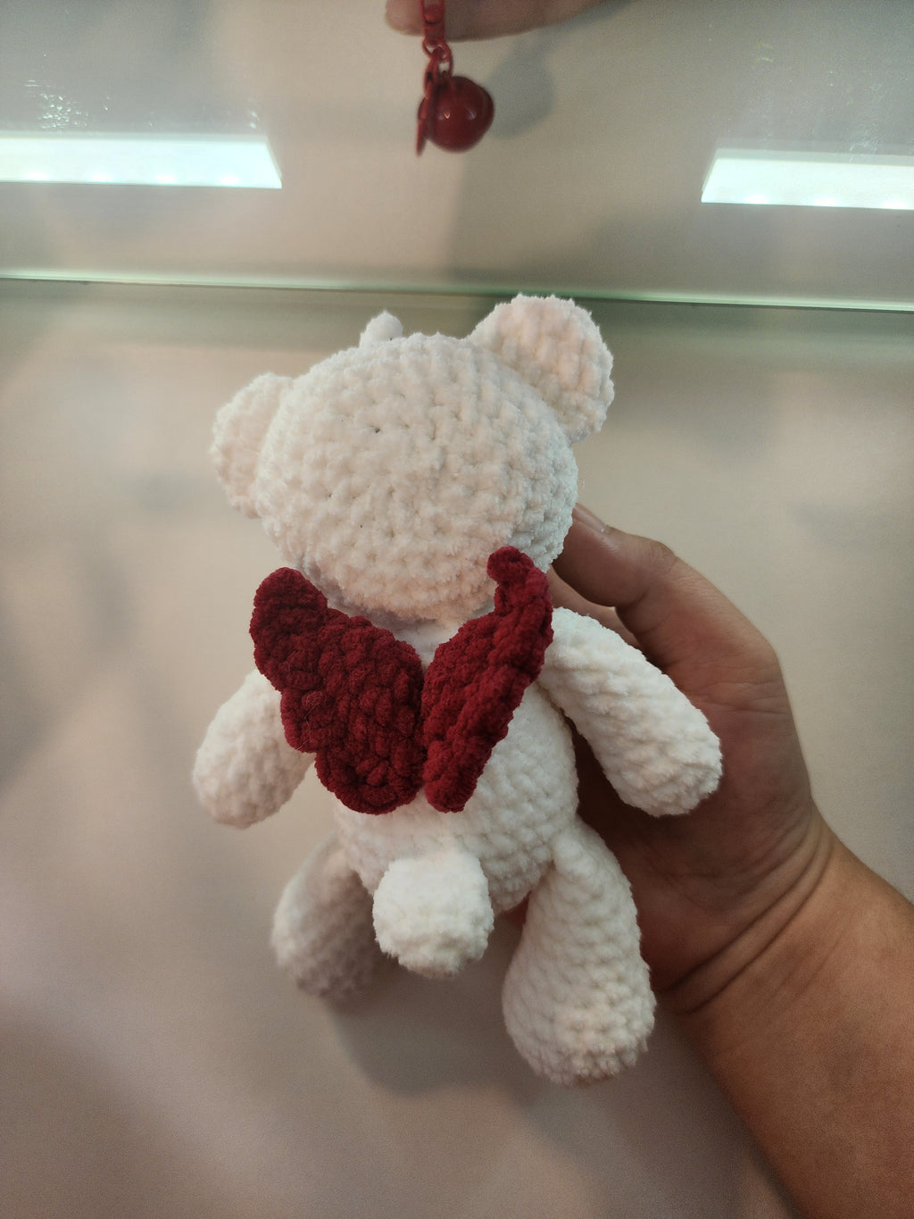 White Bear Red Wings Keychain