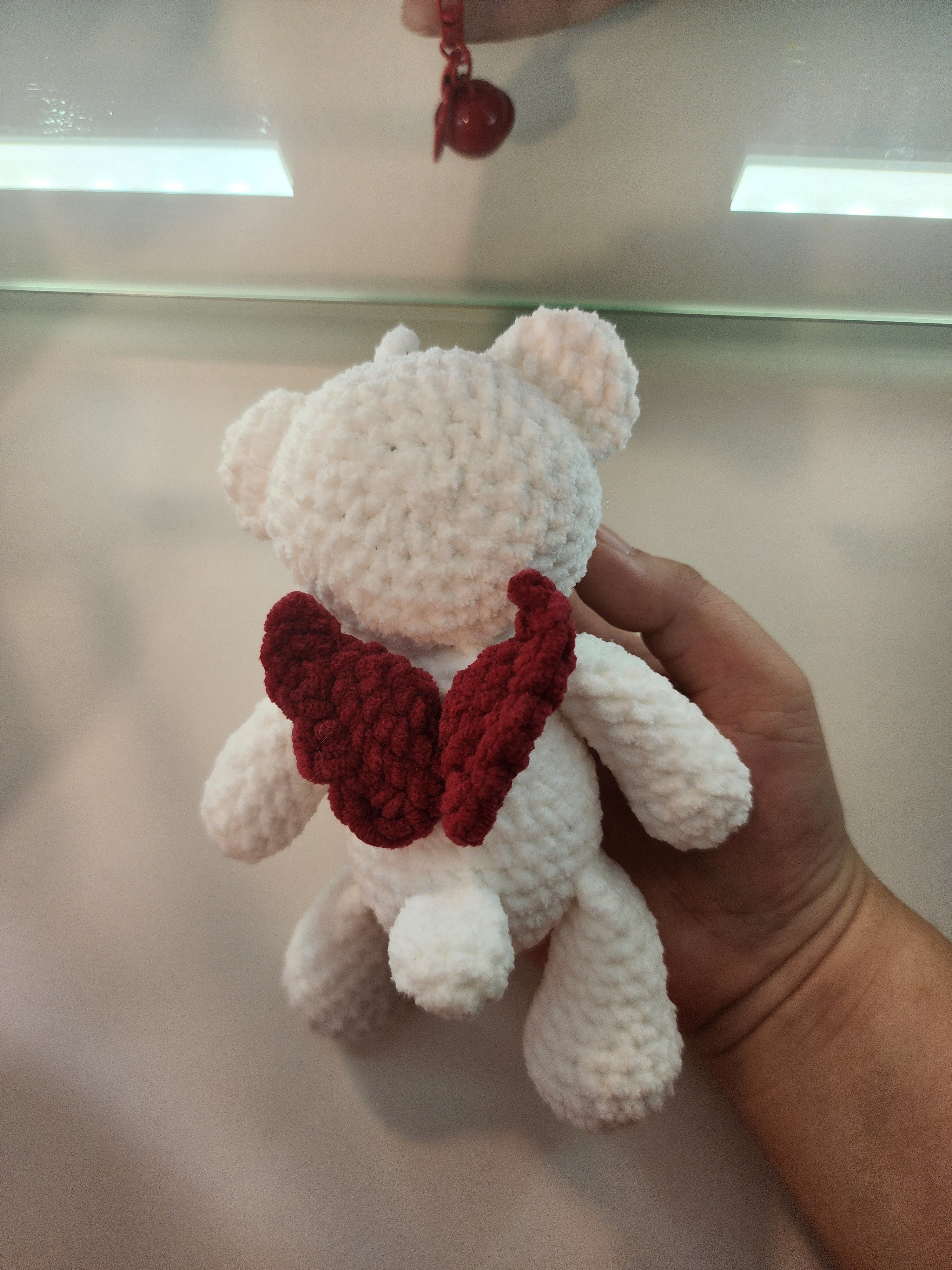 White Bear Red Wings Keychain