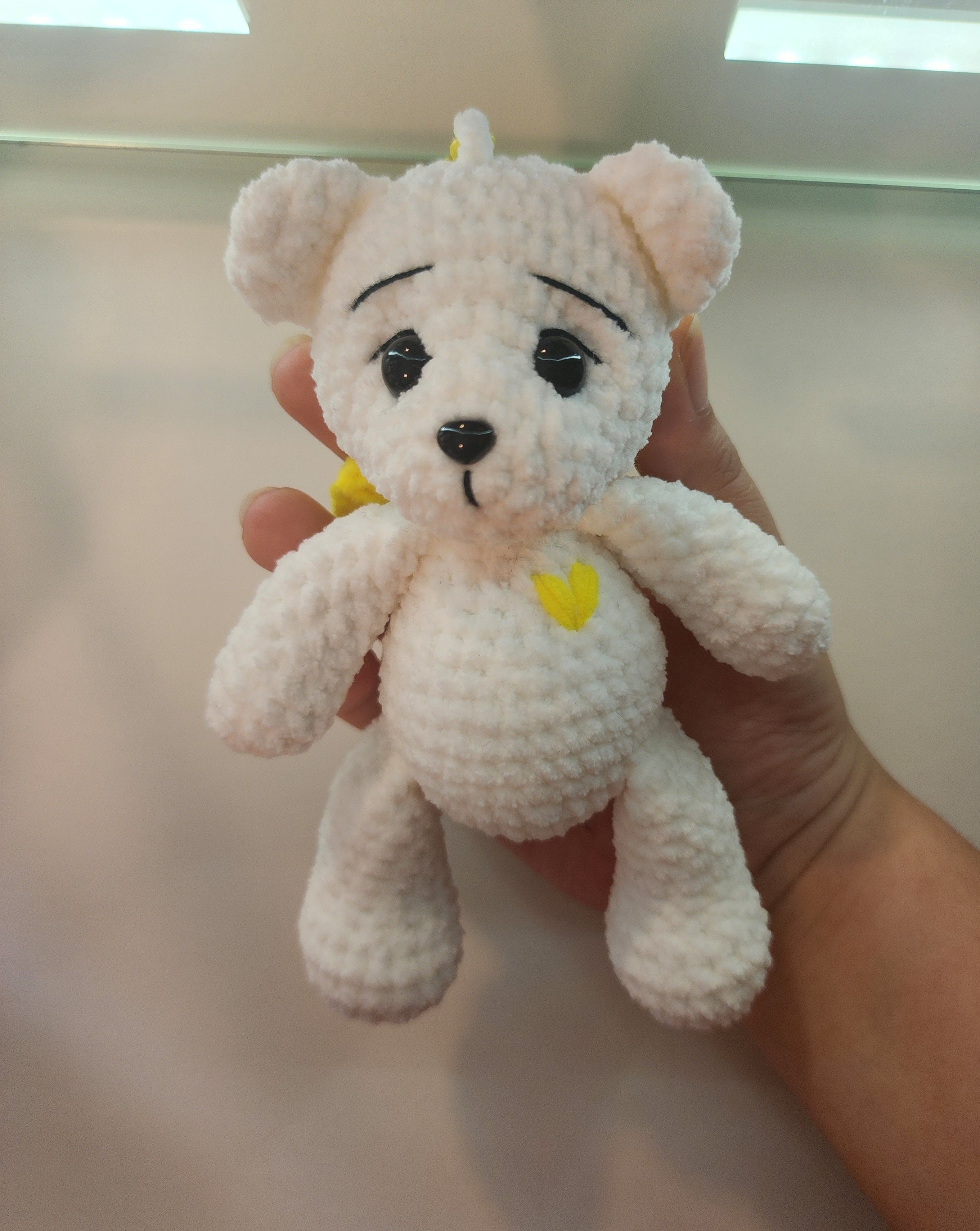 White Bear Yellow Wing Keychain