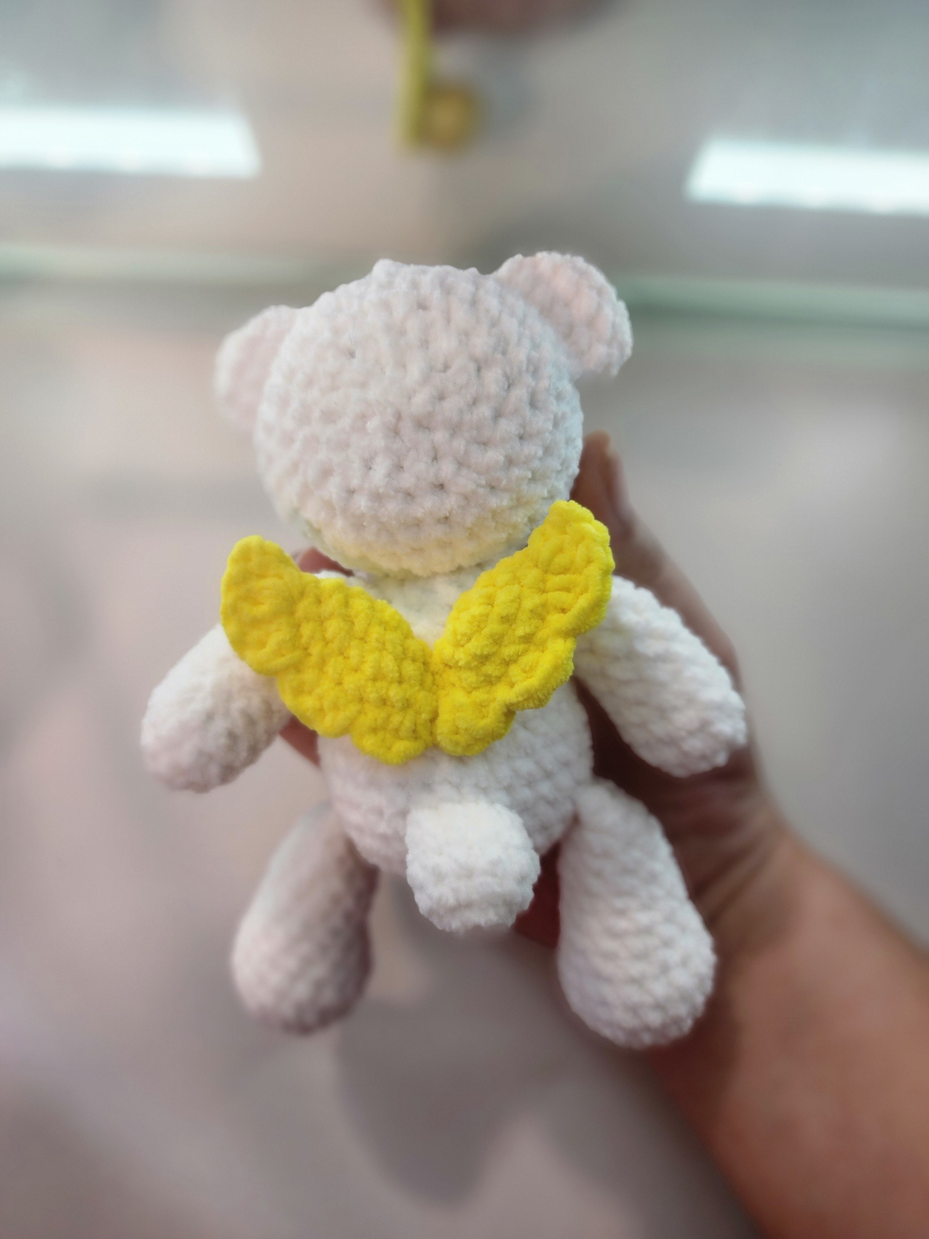 White Bear Yellow Wing Keychain
