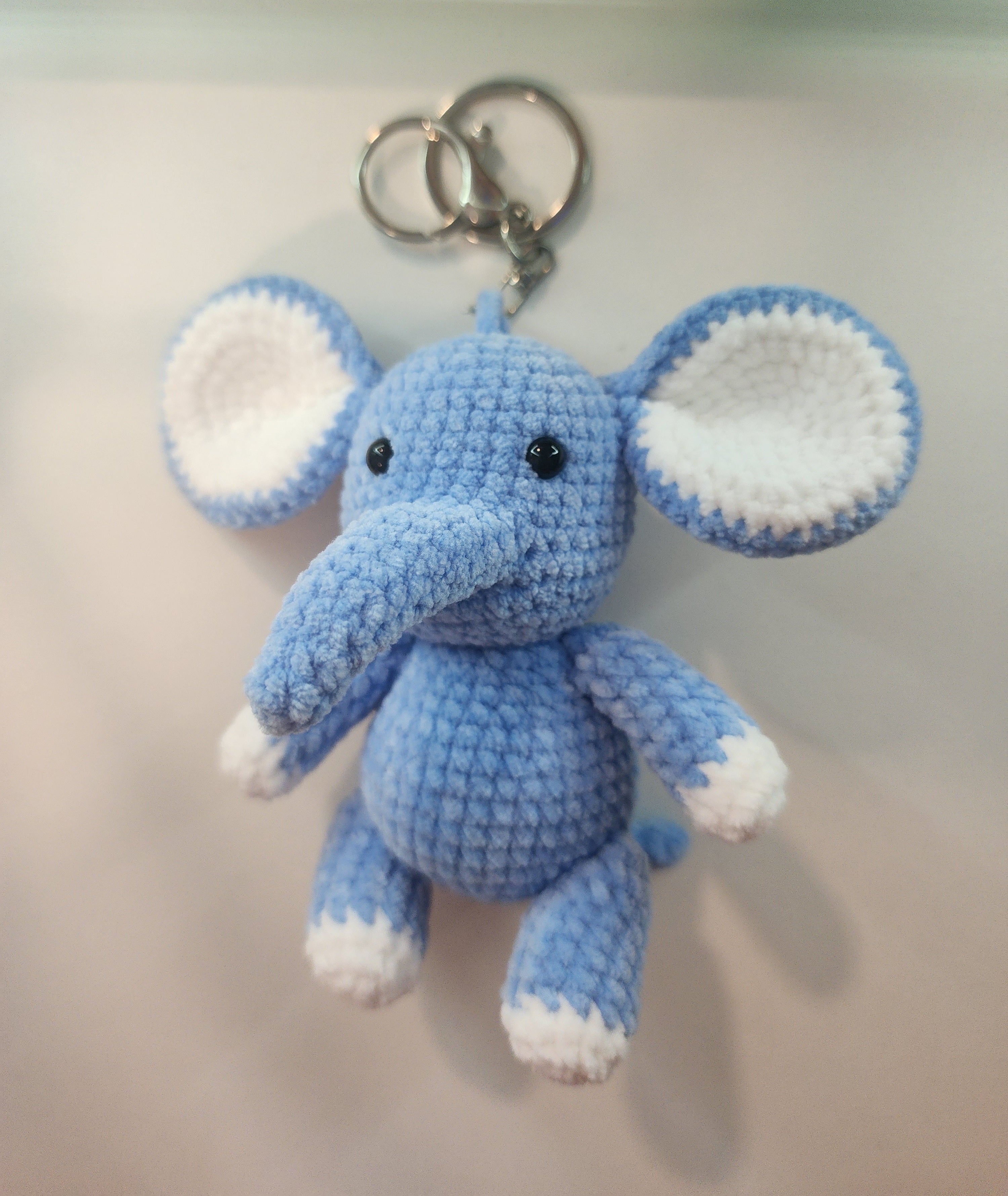 Blue Elephant Keychain